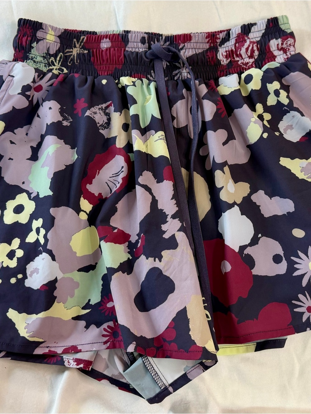 TravisMathew Floral Athletic Shorts with built in shorts